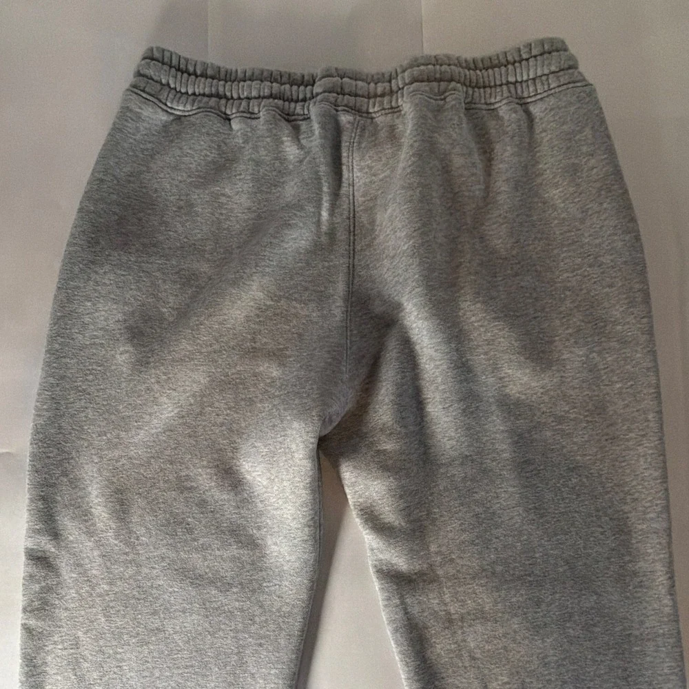 Hollister Men's Gray Jogger Pants L Cotton Knit Drawstring Elastic Waist Pockets